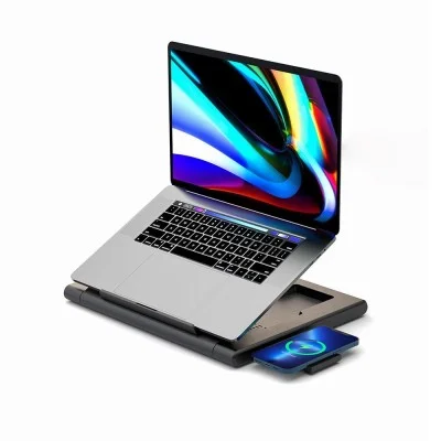 Multifunctional Pro Hub With Laptop And Phone Stand Powerology - Black